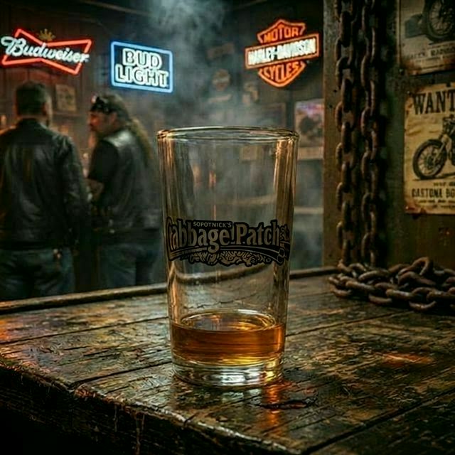 Cabbage Patch Bar Logo Tall Shot Glass