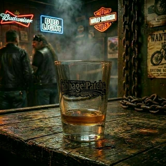 Cabbage Patch Bar Logo Shot Glass