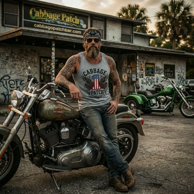 Cabbage Patch “Number One” Patriotic Razorback Tank – Gray Edition - Image 3