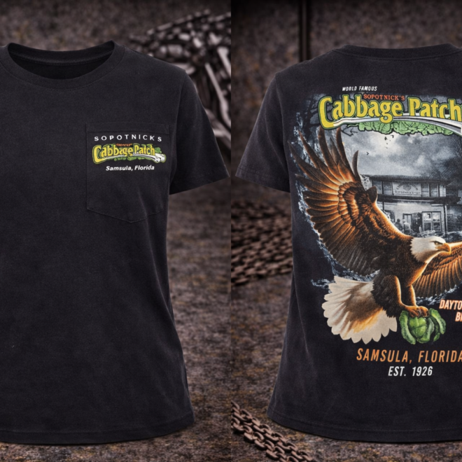 World Famous Cabbage Patch Eagle T-Shirt – Daytona’s Oldest Biker Bar