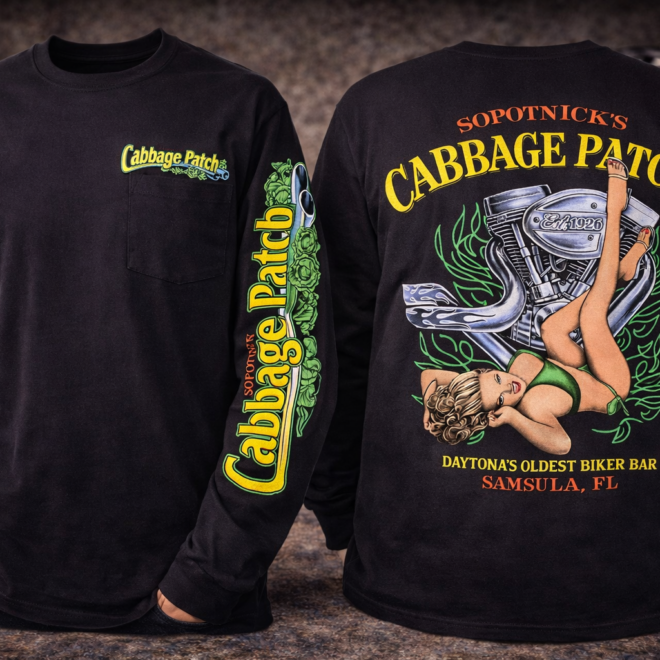 Cabbage Patch Pin-Up Engine Long Sleeve T-Shirt