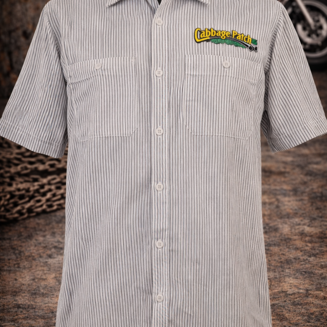 Cabbage Patch Pinstripe Work Shirt – Lightweight Button-Up Classic