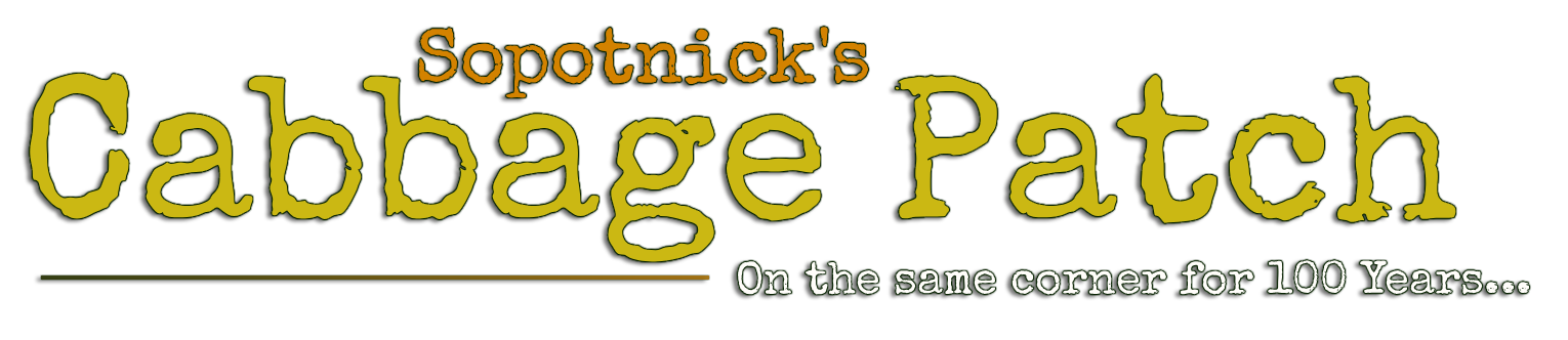Sopotnick's Cabbage Patch Bar logo banner